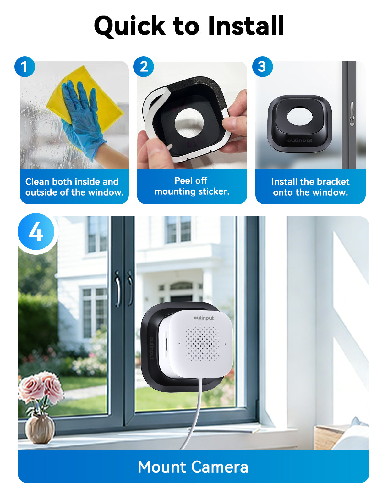 PC340 Window Camera with Bracket