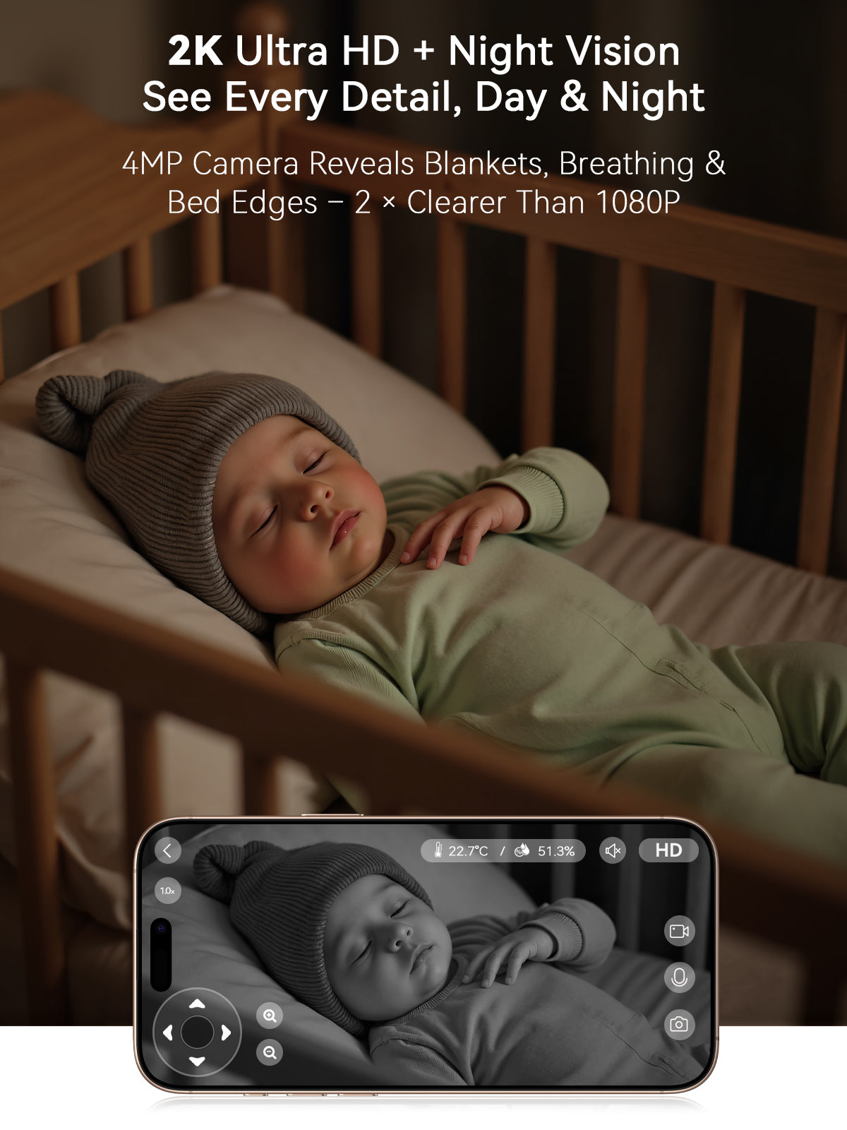BM400 Smart WiFi Baby Monitor