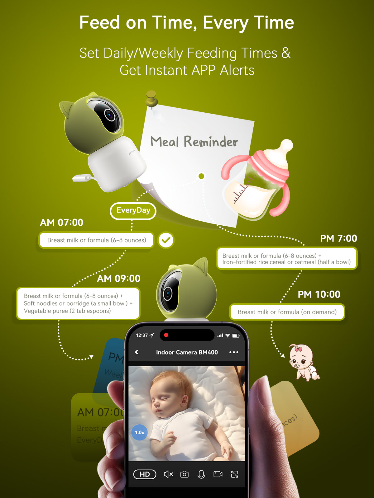 BM400 Smart WiFi Baby Monitor