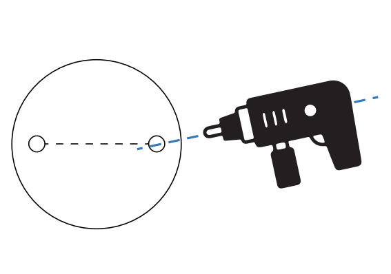 Mark position for camera installation
