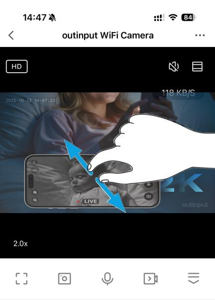 Pinch to zoom demonstration