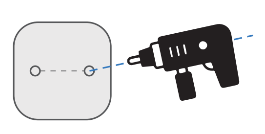 Mark position using template