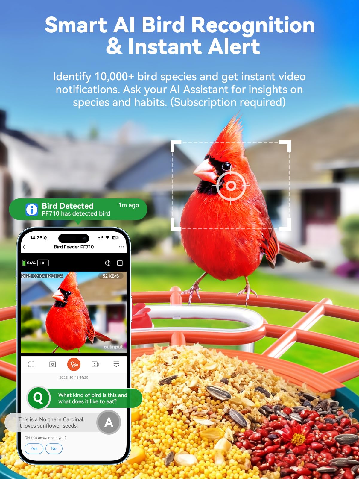 PF710 Smart Bird Feeder