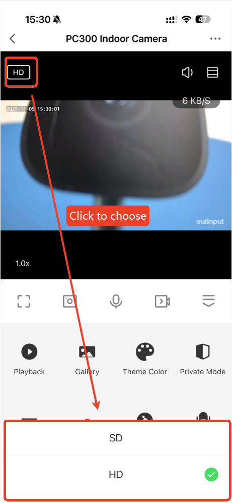PC340 Resolution Settings